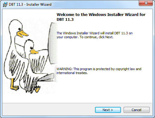 11.3 Welcome Dialog