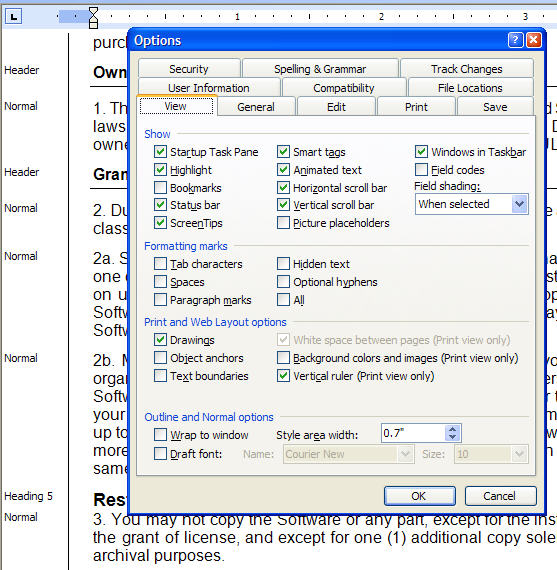 heading styles in word 2010