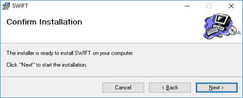 Image showing the Installation Confirmation dialog.