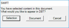 Confirm just Selection or whole document.