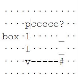 Image shows the print characters used to create the braille