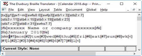 image showing DBT's Codes view.